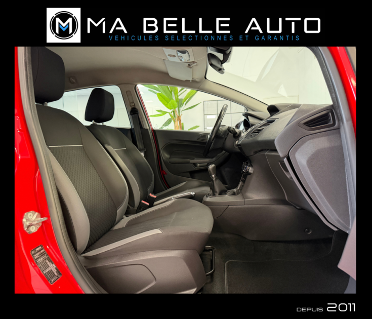 FORD FIESTA 1.25 DURATEC 82 FUN – GPS – BLUETOOTH – SIÈGES CHAUFFANTS - RADAR - 88 euros mensuel 