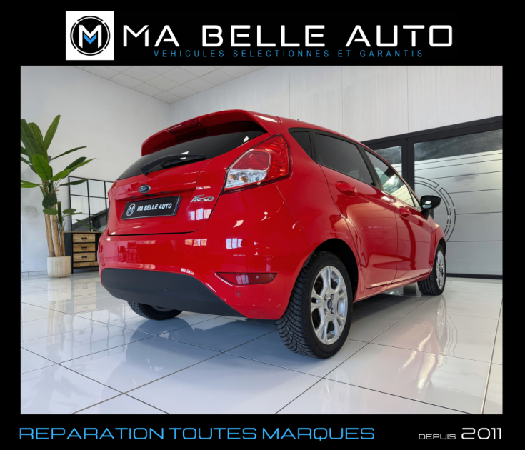 FORD FIESTA 1.25 DURATEC 82 FUN – GPS – BLUETOOTH – SIÈGES CHAUFFANTS - RADAR - 88 euros mensuel 