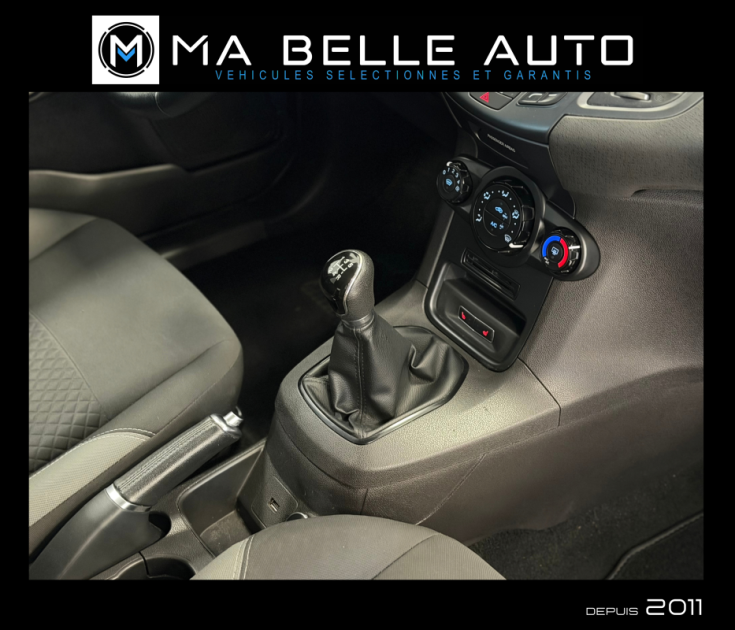 FORD FIESTA 1.25 DURATEC 82 FUN – GPS – BLUETOOTH – SIÈGES CHAUFFANTS - RADAR - 88 euros mensuel 