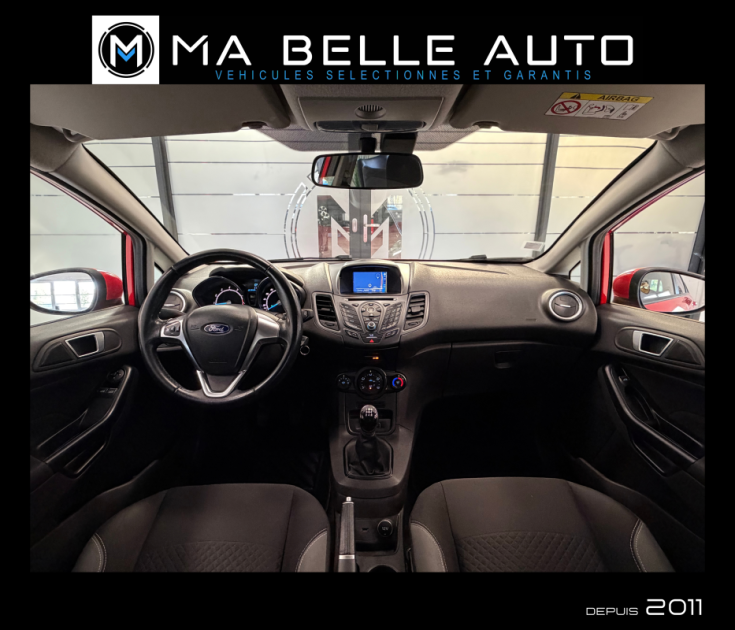 FORD FIESTA 1.25 DURATEC 82 FUN – GPS – BLUETOOTH – SIÈGES CHAUFFANTS - RADAR - 88 euros mensuel 