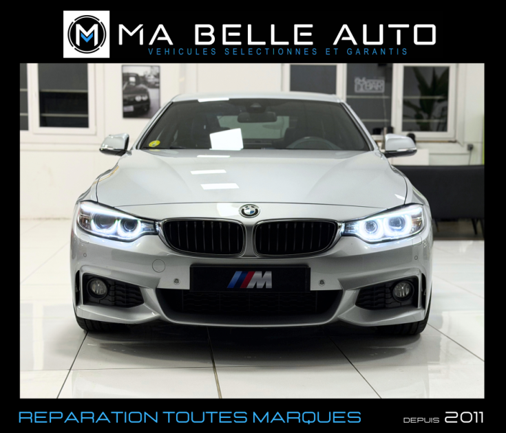 BMW SERIE 4 430D COUPE 258 M SPORT / carnet complet / parfait état / GPS PRO CAMERA ATTELAGE HUD 