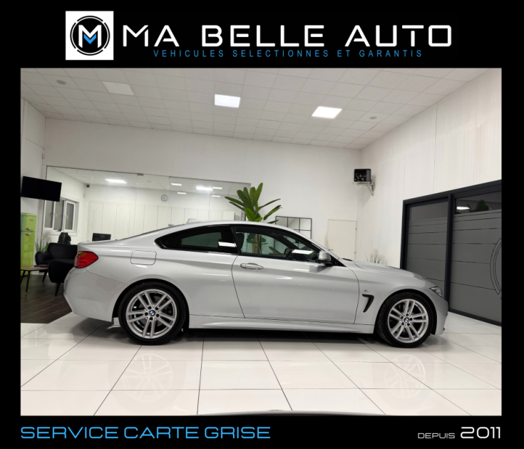 BMW SERIE 4 430D COUPE 258 M SPORT / carnet complet / parfait état / GPS PRO CAMERA ATTELAGE HUD 