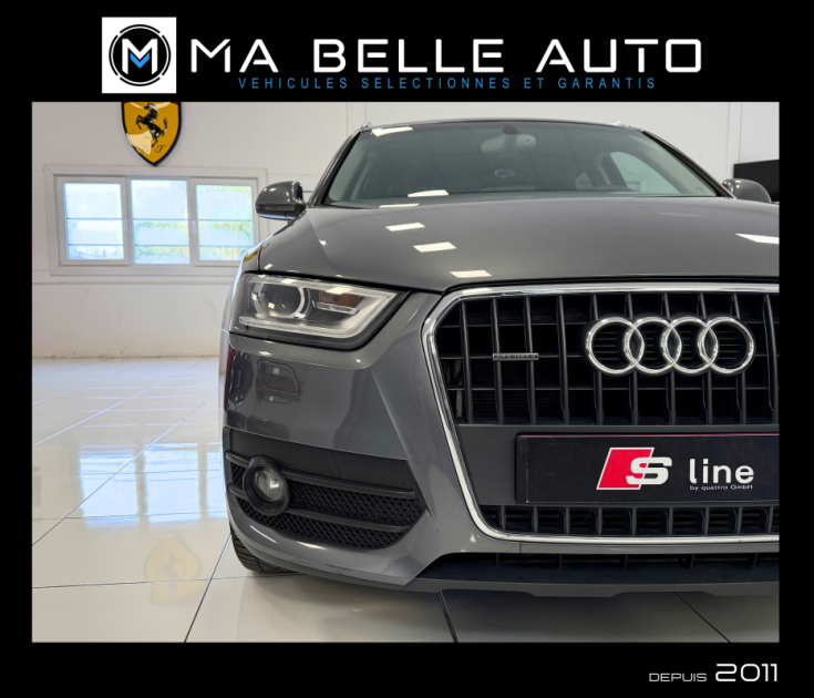AUDI Q3 2.0 TFSI 170 QUATTRO AMBITION LUXE S-TRONIC7 - parfait état - carnet - xenon cuir keyless