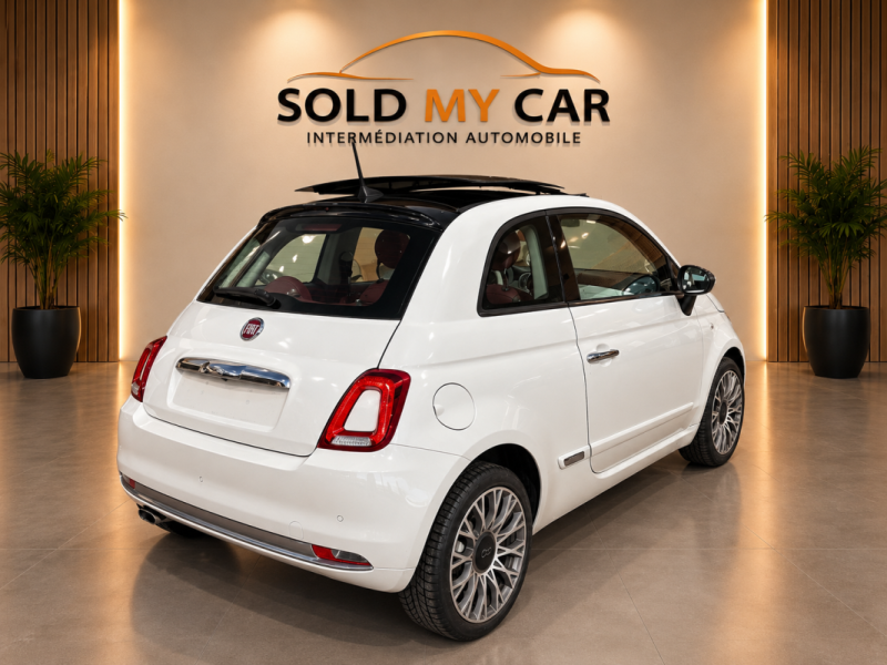 FIAT 500 0.9 86CH LOUNGE 2008 TOIT PANORAMIQUE INTERIEUR FULL CUIR 