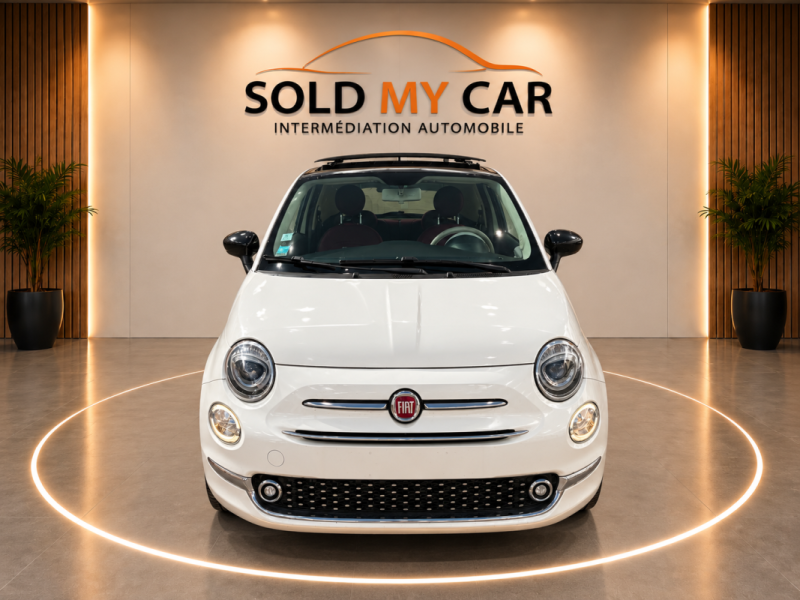 FIAT 500 0.9 86CH LOUNGE 2008 TOIT PANORAMIQUE INTERIEUR FULL CUIR 