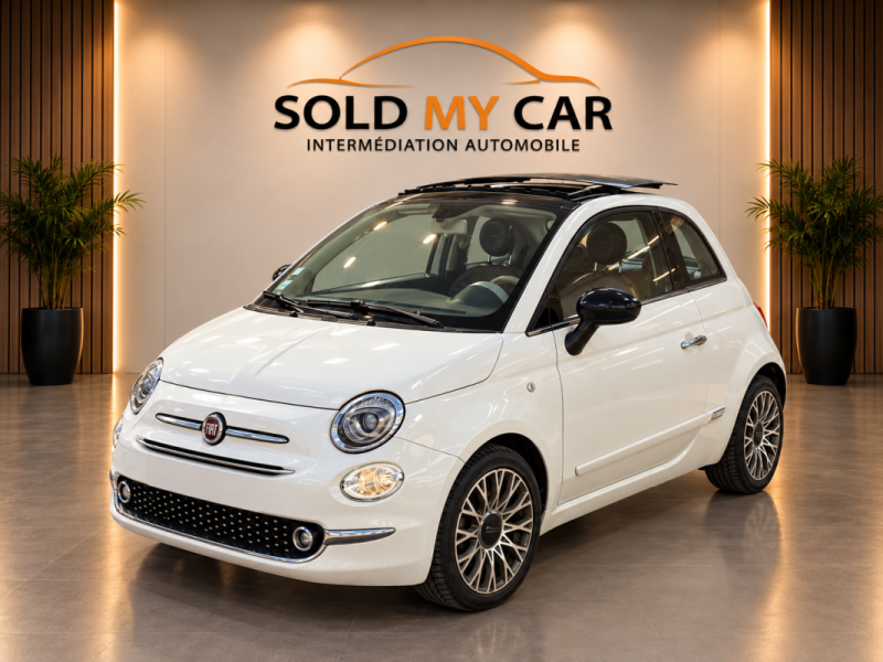 FIAT 500 0.9 86CH LOUNGE 2008 TOIT PANORAMIQUE INTERIEUR FULL CUIR 