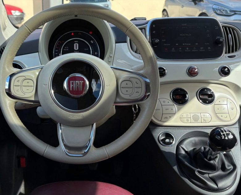 FIAT 500 0.9 86CH LOUNGE 2008 TOIT PANORAMIQUE INTERIEUR FULL CUIR 
