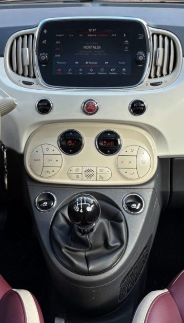 FIAT 500 0.9 86CH LOUNGE 2008 TOIT PANORAMIQUE INTERIEUR FULL CUIR 