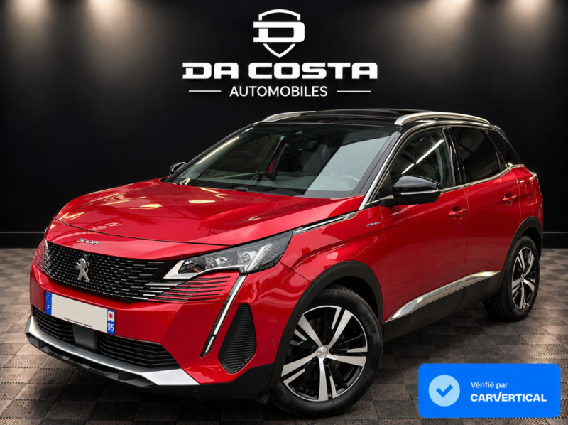 PEUGEOT 3008 II (2) GT 1.6 HYBRID 300 Cv TVA RECUPERABLE ATTELAGE TOIT OUVRANT Garantie1an Nationale