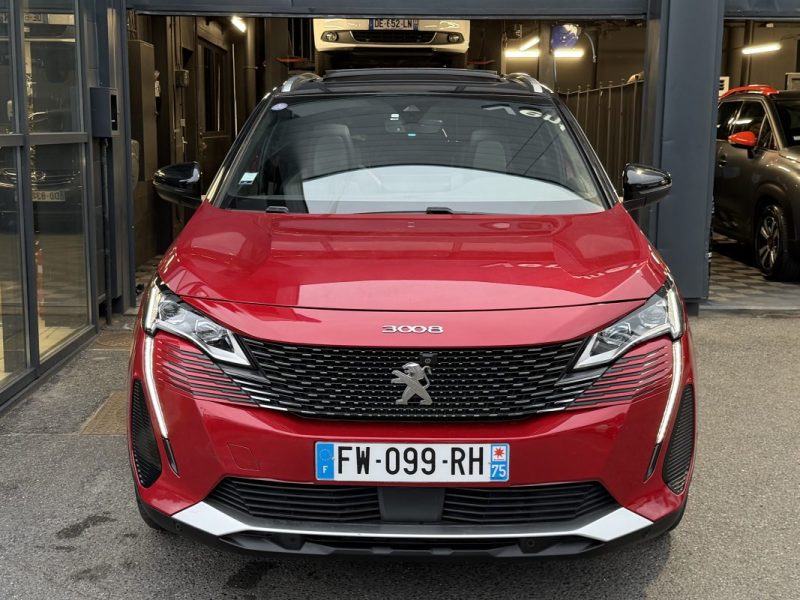 PEUGEOT 3008 II (2) GT 1.6 HYBRID 300 Cv TVA RECUPERABLE ATTELAGE TOIT OUVRANT Garantie1an Nationale