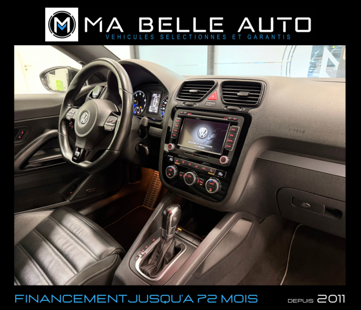 VOLKSWAGEN SCIROCCO R 2.0 TSI 265 DSG6 2013 - carnet complet - Xenon GPS Dynaudio JA18 - 315 euros