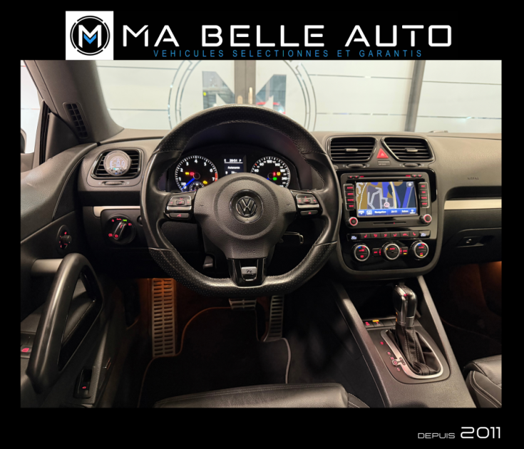 VOLKSWAGEN SCIROCCO R 2.0 TSI 265 DSG6 2013 - carnet complet - Xenon GPS Dynaudio JA18 - 315 euros