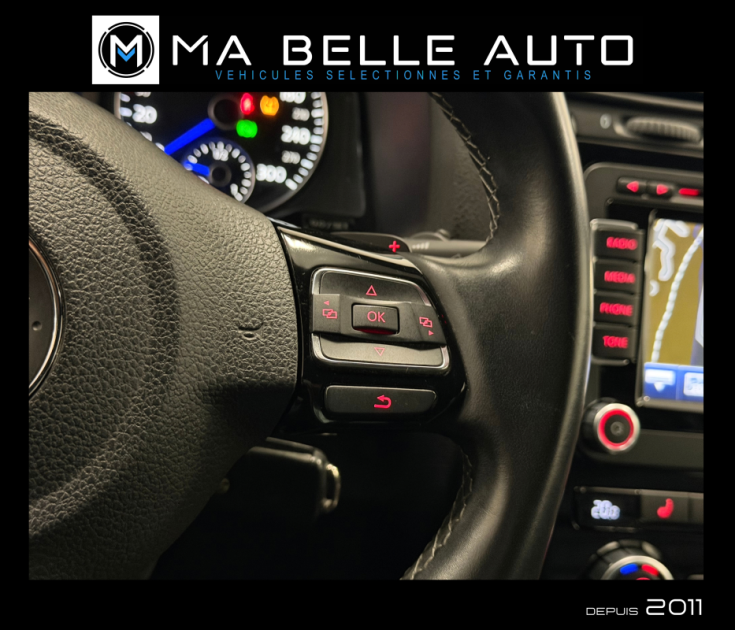 VOLKSWAGEN SCIROCCO R 2.0 TSI 265 DSG6 2013 - carnet complet - Xenon GPS Dynaudio JA18 - 315 euros