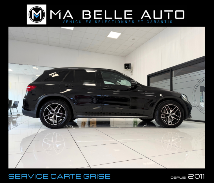 MERCEDES GLC 220D AMG LINE 9G-TRONIC 4MATIC / Toit Pano Attelage élec. GPS Camera Carplay JA19 