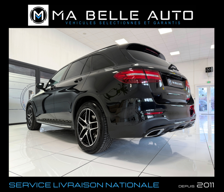 MERCEDES GLC 220D AMG LINE 9G-TRONIC 4MATIC / Toit Pano Attelage élec. GPS Camera Carplay JA19 