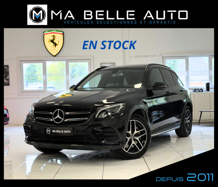 MERCEDES GLC 220D AMG LINE 9G-TRONIC 4MATIC / Toit Pano Attelage élec. GPS Camera Carplay JA19 