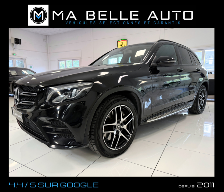 MERCEDES GLC 220D AMG LINE 9G-TRONIC 4MATIC / Toit Pano Attelage élec. GPS Camera Carplay JA19 