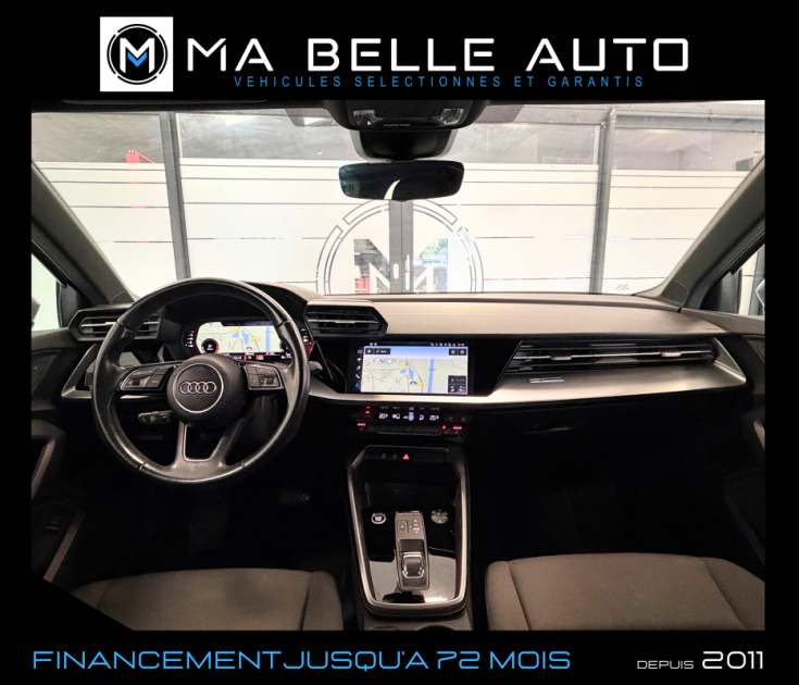 AUDI A3 SPORTBACK 30 TFSI 110 MILD-HYBRID DESIGN S-TRONIC 7 / Virtual Cockpit Keyless Hayon élec. 