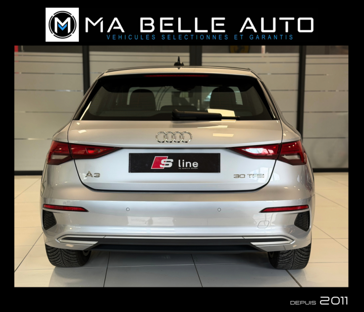 AUDI A3 SPORTBACK 30 TFSI 110 MILD-HYBRID DESIGN S-TRONIC 7 / Virtual Cockpit Keyless Hayon élec. 