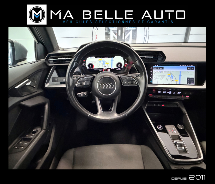 AUDI A3 SPORTBACK 30 TFSI 110 MILD-HYBRID DESIGN S-TRONIC 7 / Virtual Cockpit Keyless Hayon élec. 
