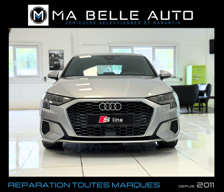AUDI A3 SPORTBACK 30 TFSI 110 MILD-HYBRID DESIGN S-TRONIC 7 / Virtual Cockpit Keyless Hayon élec. 