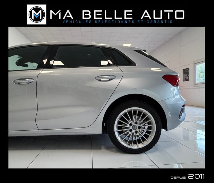 AUDI A3 SPORTBACK 30 TFSI 110 MILD-HYBRID DESIGN S-TRONIC 7 / Virtual Cockpit Keyless Hayon élec. 