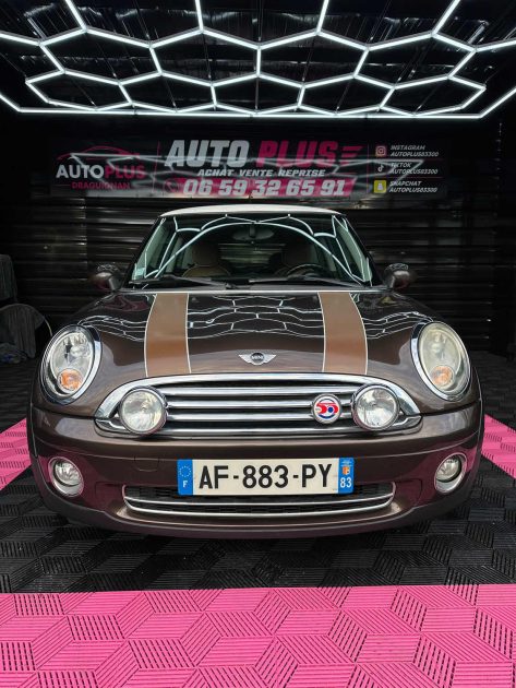 MINI COOPER 1.6 ESSENCE MAYFAIR – CUIR MARRON – GARANTIE 12 MOIS – REPRISE POSSIBLE