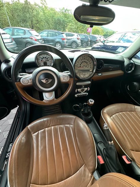 MINI COOPER 1.6 ESSENCE MAYFAIR – CUIR MARRON – GARANTIE 12 MOIS – REPRISE POSSIBLE