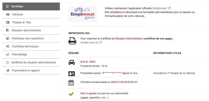 BMW SERIE 3 E46 330 Ci COUPE 3.0 6 CYLINDRES 231 Cv 1ERE MAIN / BOITE AUTO 88 200 Kms - Garantie1an