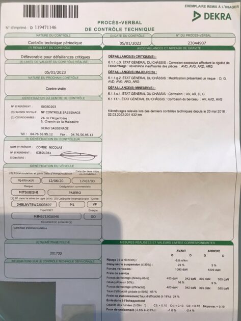 ⚠️DANS L'ETAT = CORROSION⚠️ PAJERO LONG 3.2 DID 160 cv ELEGANCE BVM5 - 7 PLACES