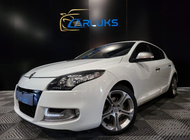 RENAULT MEGANE III GT 2.0 dCi 163cv 1ER MAIN HISTORIQUE COMPLET BLANC GLACIER