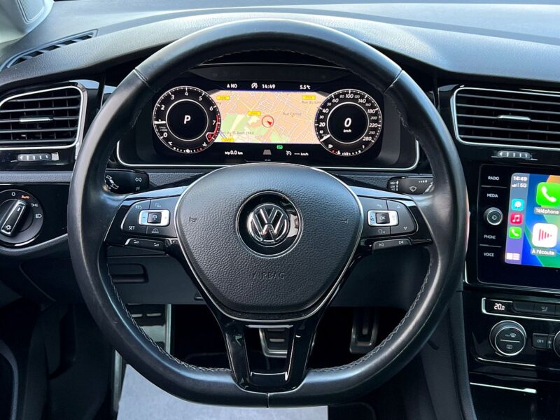 VOLKSWAGEN GOLF 7 VII PHASE 2 1.5 TSI 150 COD VIRTUAL COCKPIT BOITE AUTO APPLE CARPLAY Garantie