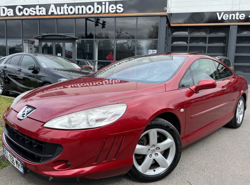 PEUGEOT 407 COUPE 2.2 163 CV PACK SPORT / TOIT OUVRANT XENONS ATTELAGES BVM6 - Garantie1an