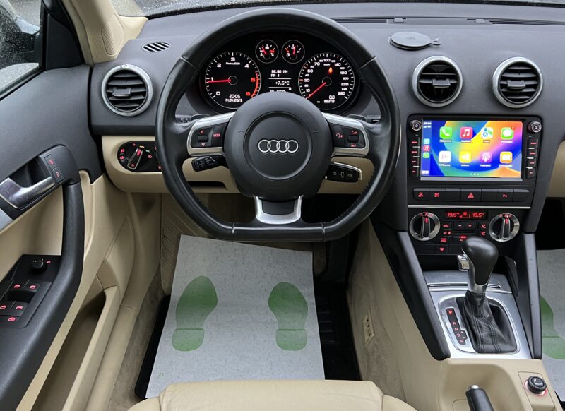 AUDI A3 II PHASE 2 SPORTBACK 2.0 TDI 140 Cv 88 200 Kms BVA TOIT OUVRANT GPS CARPLAY - Garantie1an