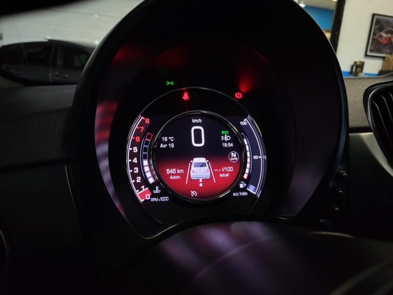 FIAT 500 1.2 69cv DUALOGIQUE TOIT OUVRANT / CARPLAY / GPS PRO / PACK SPORT 1er MAIN