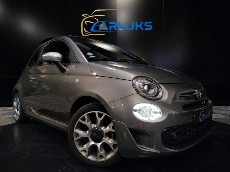 FIAT 500 1.2 69cv DUALOGIQUE TOIT OUVRANT / CARPLAY / GPS PRO / PACK SPORT 1er MAIN