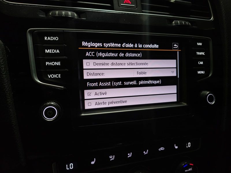 VOLKSWAGEN GOLF VII 7 GTD 2.0 TDI 184 CV ACC / TO / SIEGES ELECTRIQUE