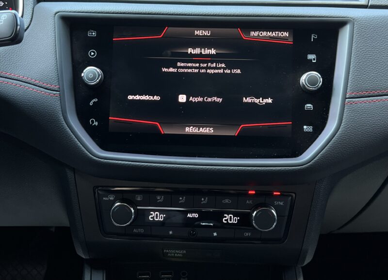 SEAT IBIZA 5 V FR 1.0 TSI 115 Cv 1ERE MAIN / BOITE AUTO CARPLAY REGULATEUR ADAPTATIF - Garantie1an