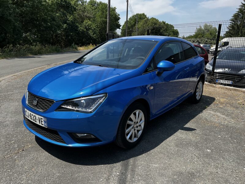 seat ibiza IV 1.2 bleu azur 70 cv faible conso