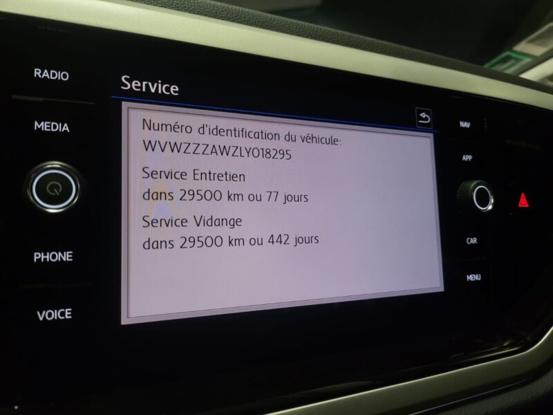 VOLKSWAGEN POLO VI 1.0 TSI 115cv CARAT FULL ENTRETIEN VOLKSWAGEN