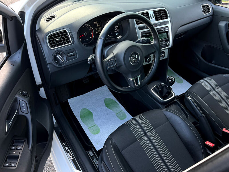 VOLKSWAGEN POLO V 5 MATCH 1.2 60 Cv 1ERE MAIN / 5 PORTES CRIT AIR 1 - Garantie1an
