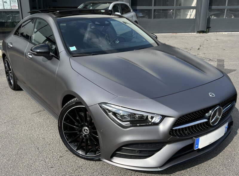MERCEDES CLA AMG LINE 200 CDI 2.0 150 Cv BVA8 GRIS MAT / TOIT OUVRANT GRAND ECRAN GPS - Garantie1an