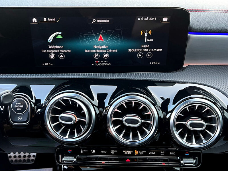 MERCEDES CLA AMG LINE 200 CDI 2.0 150 Cv BVA8 GRIS MAT / TOIT OUVRANT GRAND ECRAN GPS - Garantie1an