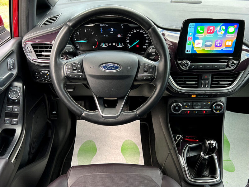 FORD FIESTA 7 VII VIGNALE 1.5 TDCI 120 Cv 1ERE MAIN / FULL OPTIONS CARPLAY T. OUVRANT - Garantie1an
