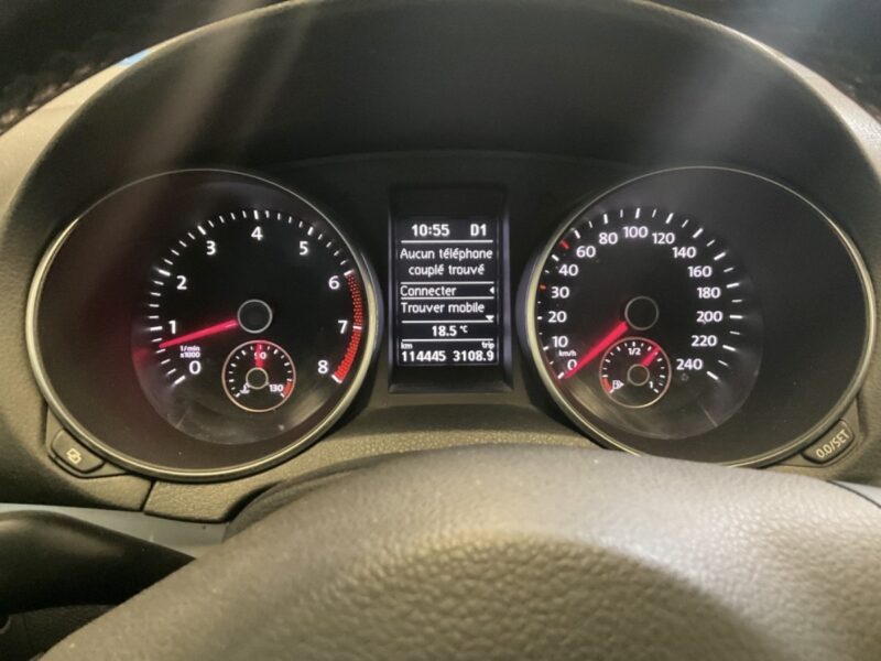 VOLKSWAGEN GOLF 6 VI CARAT 1.4 TSI 122 Cv 1ERE MAIN / BOITE AUTO CUIR GPS CRIT AIR 1 - Garantie1an