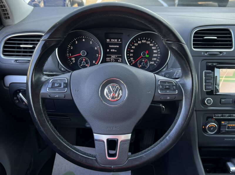VOLKSWAGEN GOLF 6 VI CARAT 1.4 TSI 122 Cv 1ERE MAIN / BOITE AUTO CUIR GPS CRIT AIR 1 - Garantie1an