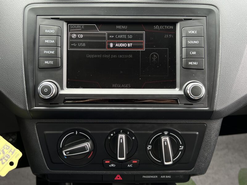 SEAT IBIZA 4 IV PHASE 2 1.0 75 Cv 5 Pts ECRAN TACTILE REGULATEUR BLUETOOTH CRIT AIR 1 - Garantie1an