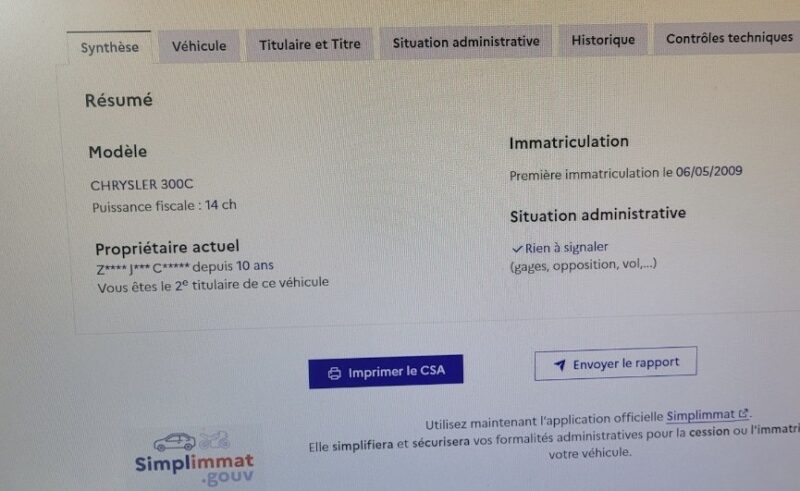 CHRYSLER 300 C SRT DESIGN 3.0 V6 218 Cv ORIGINE FRANCE / BOITE AUTO GPS TOIT OUVRANT - Garanrtie1an