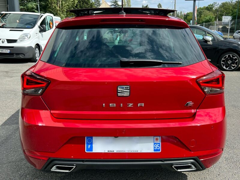 SEAT IBIZA V 5 FR SPORT 1.0 TSI 115 1ERE MAIN / TOIT OUVRANT ACC KEYLESS APPLE CARPLAY Garantie1an