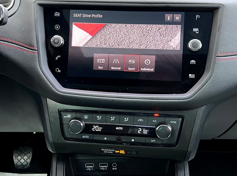 SEAT IBIZA V 5 FR SPORT 1.0 TSI 115 1ERE MAIN / TOIT OUVRANT ACC KEYLESS APPLE CARPLAY Garantie1an